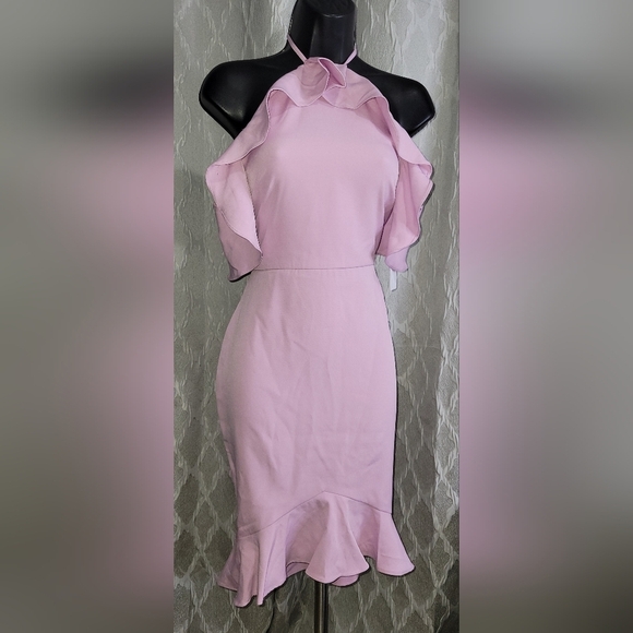 REVOLVE x By The Way Ruffle Halter Lavender Dress - Picture 2 of 7